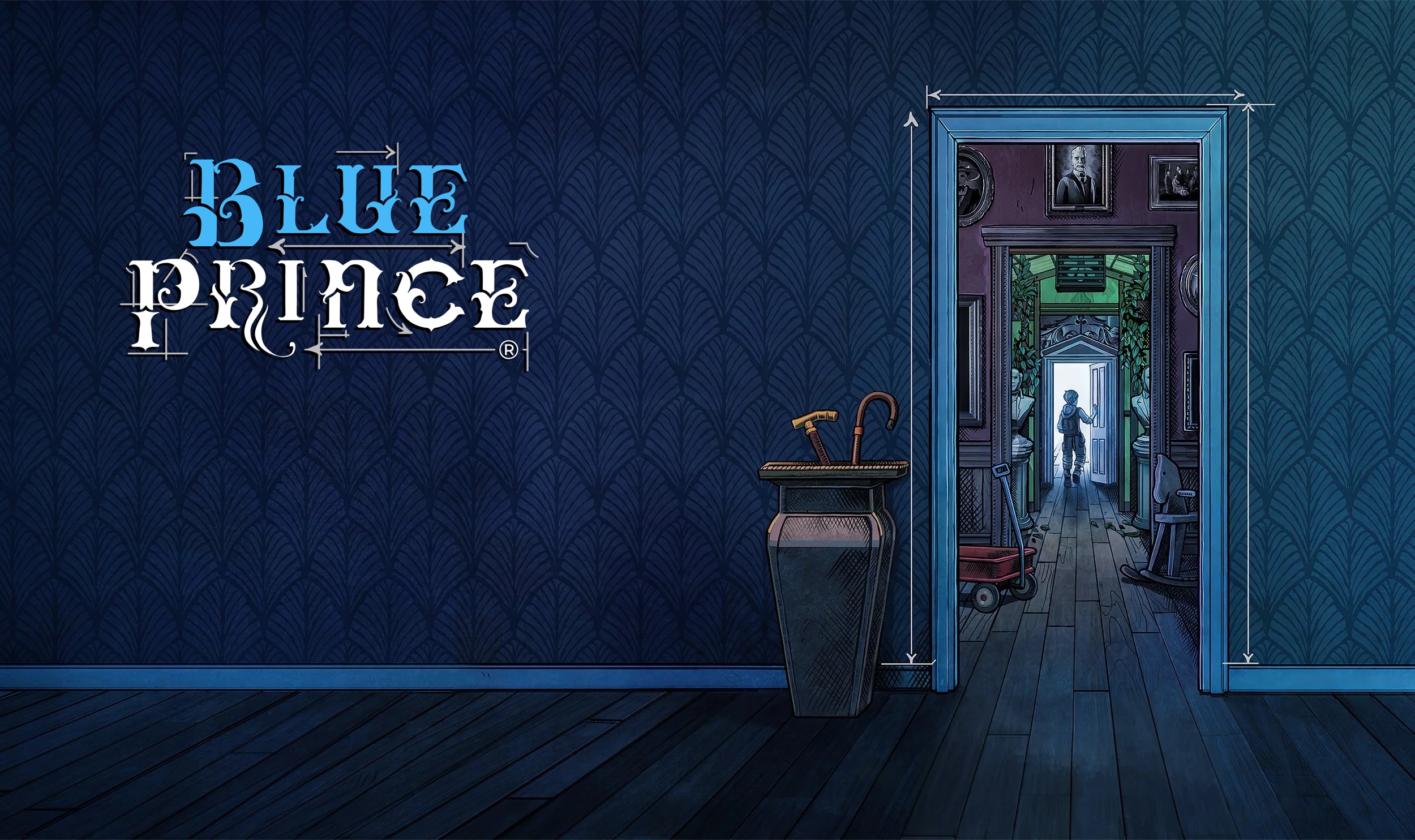 Promotional artwork for Blue Prince